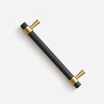 Porto - Knurled Brushed Brass Handle - 130mm