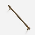 Porto - Knurled Antique Bronze Brass Handle - 130mm