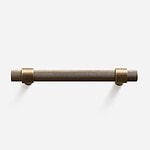 Porto - Knurled Antique Bronze Brass Handle - 130mm