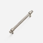 Porto - Knurled Brushed Nickel Brass Handle - 130mm