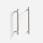 Porto - Knurled Brushed Nickel Brass Handle - 130mm