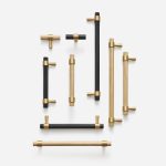 Porto - Knurled Brushed Brass Handle - 130mm