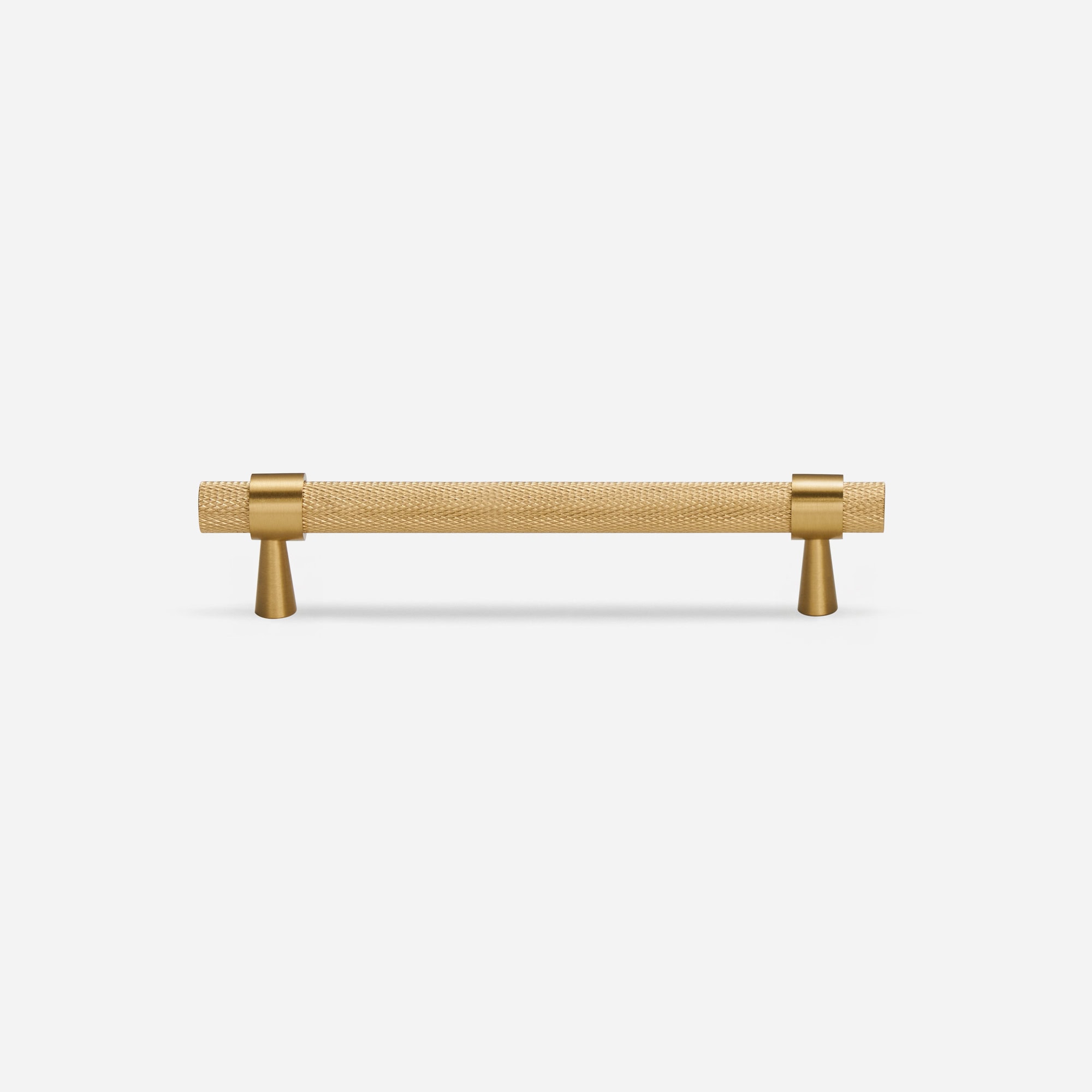 Porto_BB_Handle2 Porto - Knurled Brushed Brass Handle - 130mm