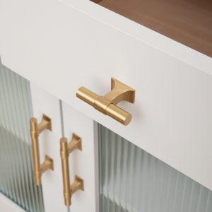 Seville - Brushed Brass Handle - Architectural Hardware - Brushed Brass