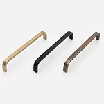 Mati - Matte Black Brass Handle - Architectural Hardware - Matte Black Brass