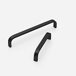 Mati - Matte Black Brass Handle - Architectural Hardware - Matte Black Brass