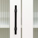 Oslo - Antique Bronze Brass Knurled Handle - 188mm