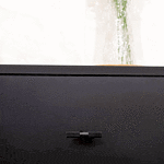 Oslo - Matte Black Brass Knurled Pull - Architectural Hardware - Matte Black