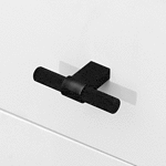 Oslo - Matte Black Brass Knurled Pull - Architectural Hardware - Matte Black