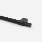Oslo - Matte Black Brass Knurled Handle - Architectural Hardware - Matte Black Brass