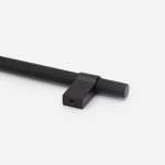 Oslo - Matte Black Brass Knurled Handle - Architectural Hardware - Matte Black Brass