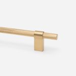 Oslo - Matte Black Brass Knurled Handle - Architectural Hardware - Matte Black Brass