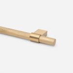 Oslo - Matte Black Brass Knurled Handle - Architectural Hardware - Matte Black Brass