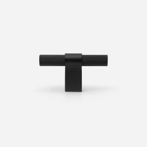 Oslo - Brushed Brass Knurled Pull - Architectural Hardware - Brushed Brass