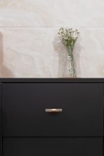 Oslo - Matte Black Brass Knurled Handle - Architectural Hardware - Matte Black Brass