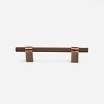Oslo - Antique Bronze Brass Knurled Pull - Architectural Hardware - Antique Bronze Brass