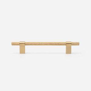 Oslo - Matte Black Brass Knurled Handle - Architectural Hardware - Matte Black Brass