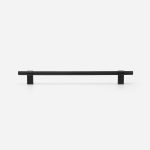 Oslo - Matte Black Brass Knurled Handle - Architectural Hardware - Matte Black Brass