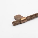 Oslo - Antique Bronze Brass Knurled Pull - Architectural Hardware - Antique Bronze Brass
