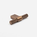 Oslo - Antique Bronze Brass Knurled Pull - Architectural Hardware - Antique Bronze Brass