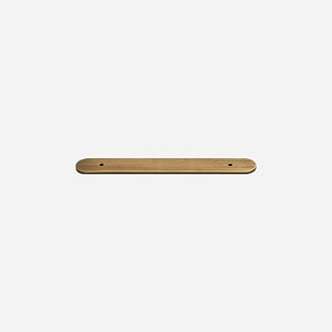 Curved Brushed Brass Backplate - 148mm