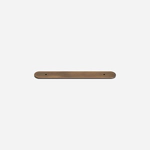 Curved Brushed Brass Backplate - 148mm