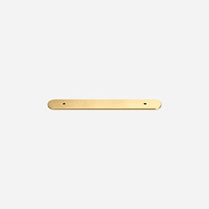 Curved Brushed Brass Backplate - 148mm