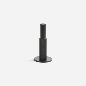 Delphi - Knurled Brushed Nickel Brass Door Stop - Architectural Hardware - Knurled Brushed Nickel Brass Door Stop