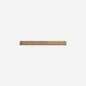 Rectangle Brushed Brass Backplate - Architectural Hardware - Backplate