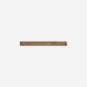 Rectangle Brushed Brass Backplate - Architectural Hardware - Backplate