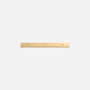 Rectangle Brushed Brass Backplate - Architectural Hardware - Backplate