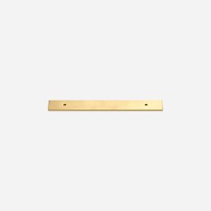 Rectangle Brushed Brass Backplate - Architectural Hardware - Backplate