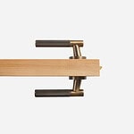 Bradford - Matte Black Brass Lever Handle - Architectural Hardware - Matte Black Brass Lever Handle