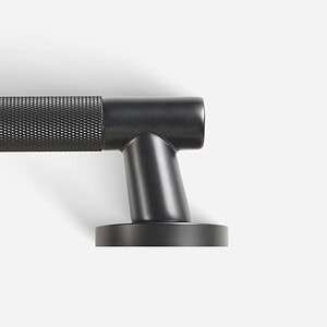 Bradford - Matte Black Brass Lever Handle - Architectural Hardware - Matte Black Brass Lever Handle