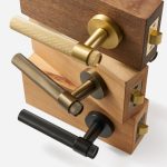 Essen - Matte Brass Lever Handle - Architectural Hardware - Matte Brass Lever Handle
