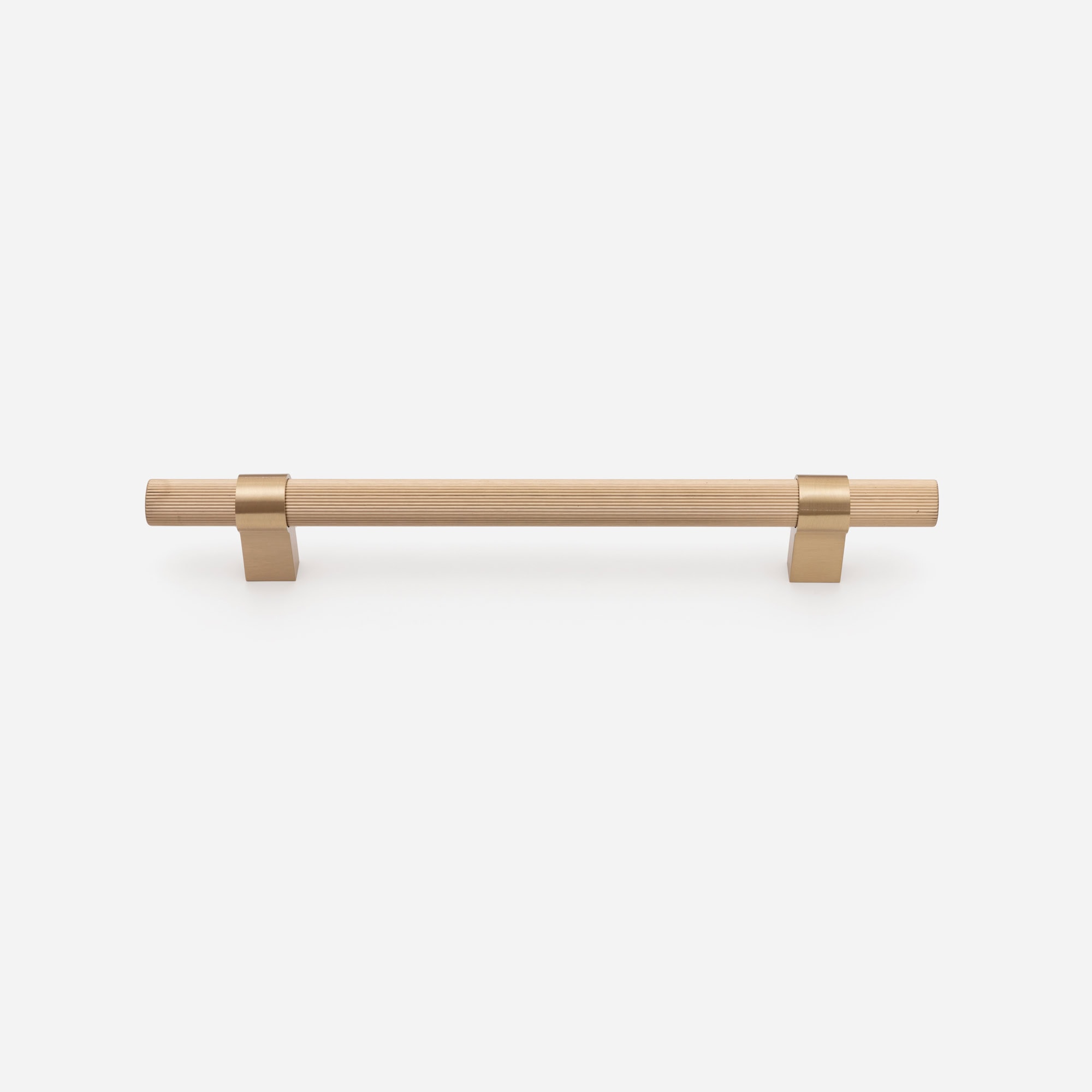 I51A5185 Midas - Matte Black Brass Linear Knurled Handle - 163mm