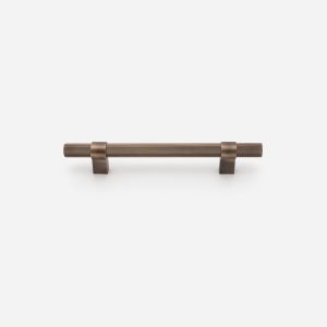 Midas - Matte Black Brass Linear Knurled Handle - 163mm