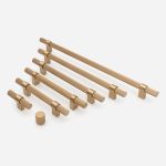 Midas - Matte Black Brass Linear Knurled Handle - 163mm