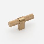 Midas - Matte Black Brass Linear Knurled Handle - 163mm