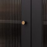 Midas - Matte Black Brass Linear Knurled Handle - 163mm