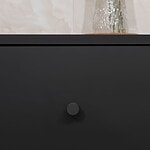 Midas - Matte Black Brass Linear Knurled Handle - Architectural Hardware - Matte Black Brass