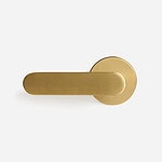 Munich - Matte Black Brass Lever Handle - Architectural Hardware - Matte Black Brass Lever Handle