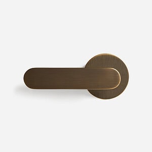 Munich - Matte Black Brass Lever Handle - Architectural Hardware - Matte Black Brass Lever Handle