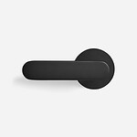 Munich - Matte Black Brass Lever Handle - Architectural Hardware - Matte Black Brass Lever Handle