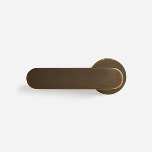 Munich - Matte Black Brass Lever Handle - Architectural Hardware - Matte Black Brass Lever Handle