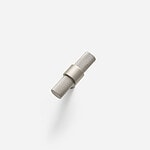 Porto - Knurled Brushed Nickel Brass Pull - Architectural Hardware - Knurled Matte Black/Brass Pull