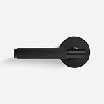 Sheffield - Matte Brass Lever Handle - Architectural Hardware - Matte Black Brass Lever Handle