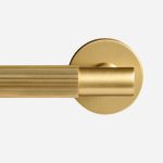 Sheffield - Matte Brass Lever Handle - Architectural Hardware - Matte Black Brass Lever Handle