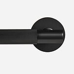 Sheffield - Matte Brass Lever Handle - Architectural Hardware - Matte Black Brass Lever Handle