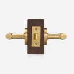 Sheffield - Matte Brass Lever Handle - Architectural Hardware - Matte Black Brass Lever Handle